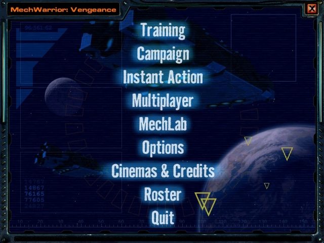 MechWarrior 4: Vengeance  title screen image #1 Main menu