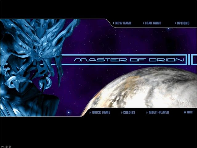 Master of Orion III  title screen image #1 Main menu