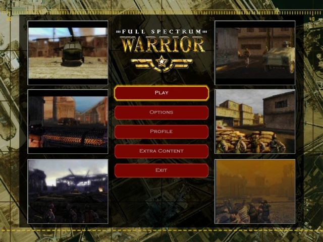 Full Spectrum Warrior  title screen image #1 