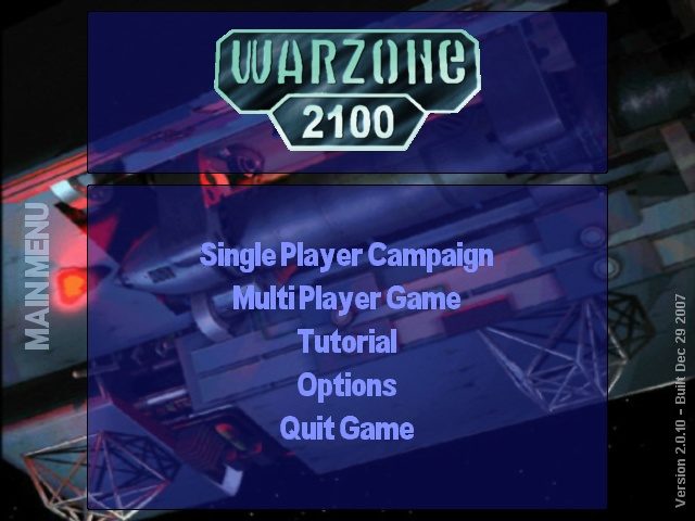 Warzone 2100  title screen image #1 
