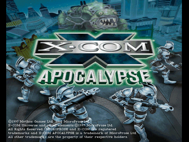 X-COM: Apocalypse  title screen image #2 Different release?