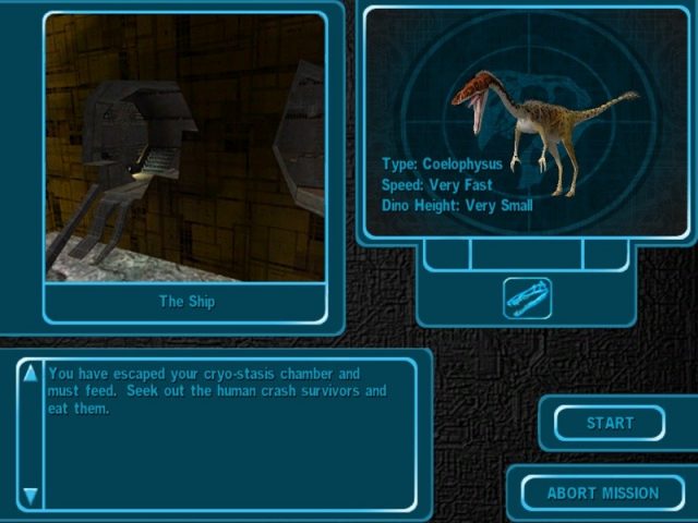 Carnivores: Cityscape  in-game screen image #2 "Mission" briefing