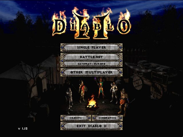 Diablo II  title screen image #1 Main menu