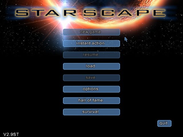 Starscape title screen image #1 