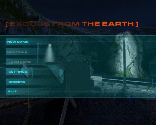 Exodus from the Earth  title screen image #2 Main menu