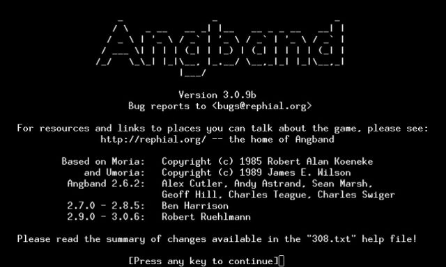 angband patch notes