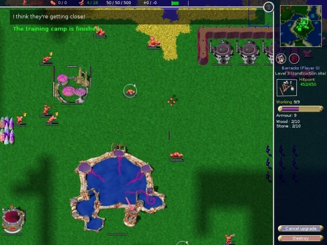Globulation 2 in-game screen image #1 