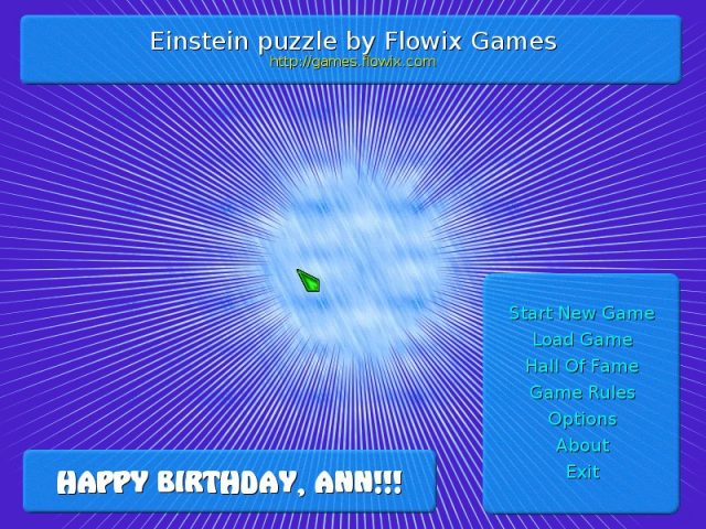 Einstein  title screen image #1 