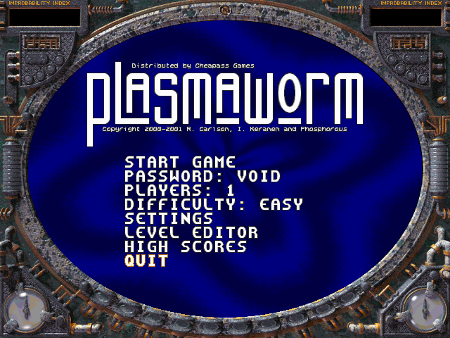 Plasmaworm title screen image #2 