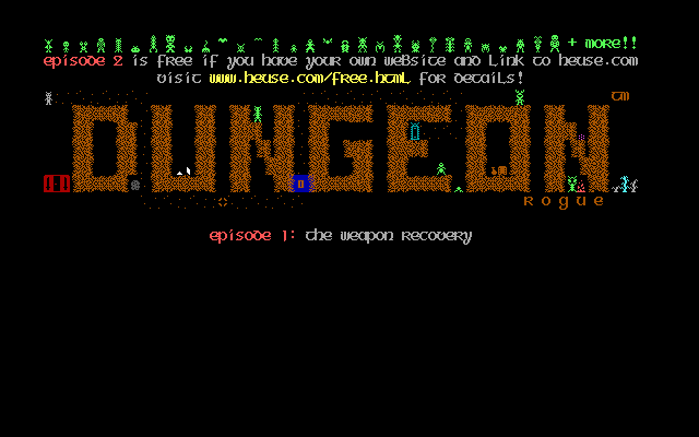 Reaping the Dungeon  title screen image #1 