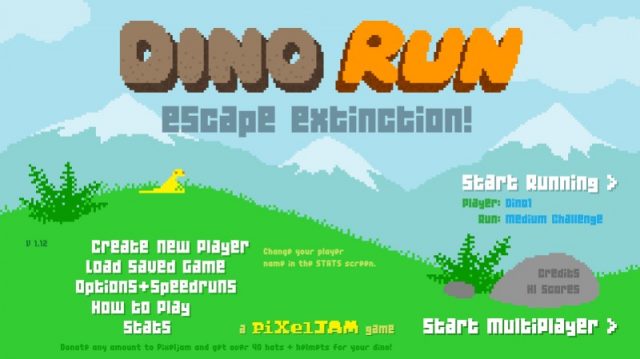 Dino Run  title screen image #1 
