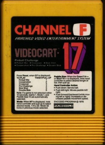Videocart 17: Pinball Challenge  package image #4 