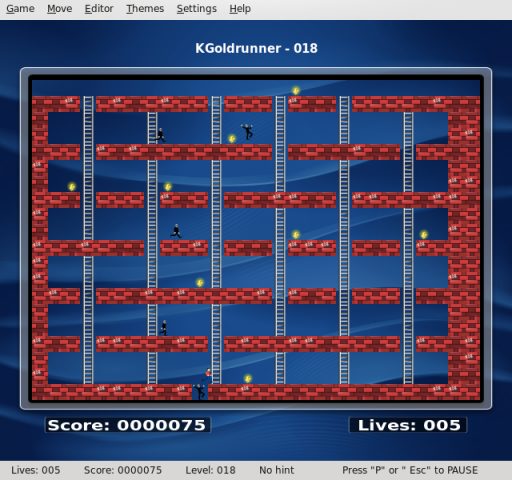 KGoldrunner in-game screen image #1 