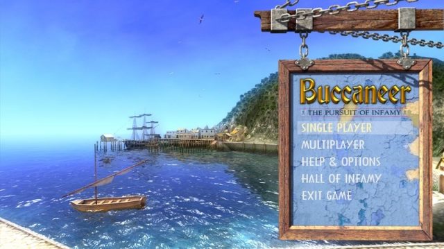 Buccaneer: The Pursuit of Infamy title screen image #1 