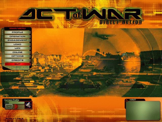 Act of War: Direct Action  title screen image #1 