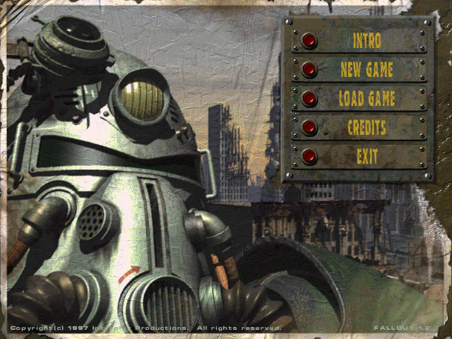 Fallout title screen image #1 Main menu