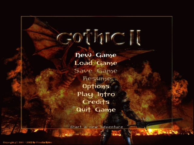 Gothic 2  title screen image #1 