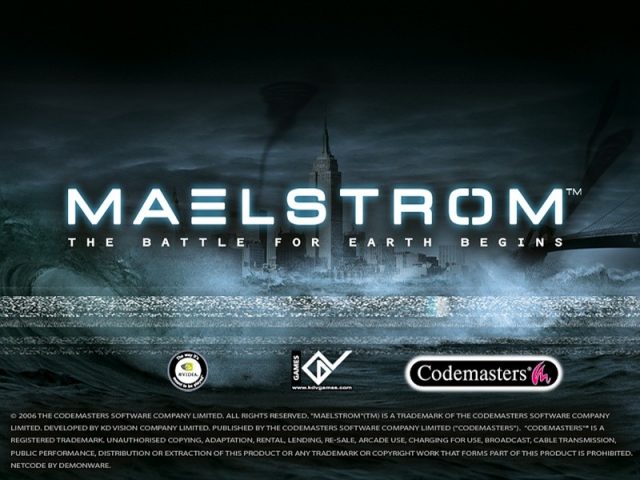 Maelstrom  title screen image #2 