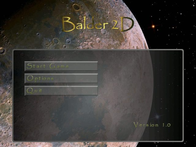 Balder 2D  title screen image #1 