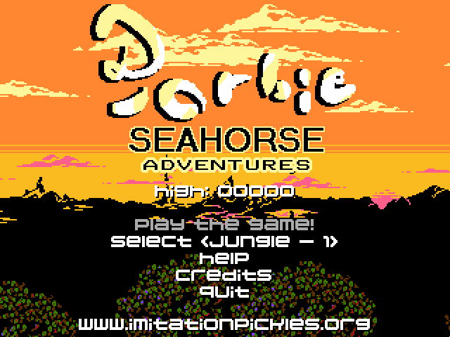 Barbie Seahorse Adventures title screen image #1 