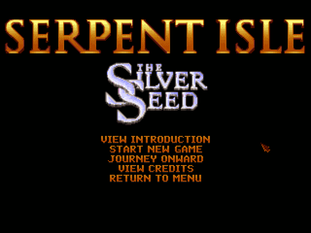 Ultima VII Part 2: Serpent Isle  title screen image #1 
