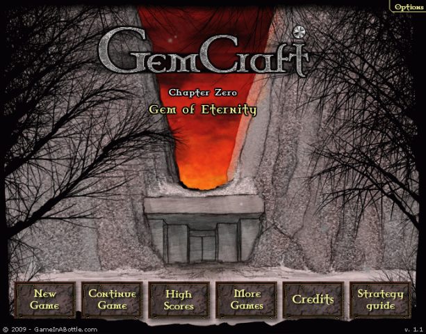 GemCraft - Chapter Zero: Gem of Eternity title screen image #1 