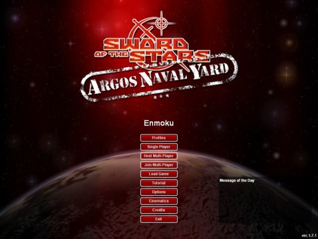 Sword of the Stars: Argos Naval Yard title screen image #1 