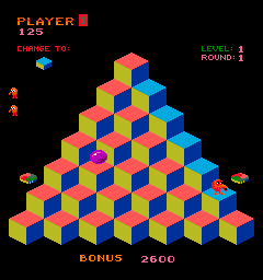 Faster Harder More Challenging Q*bert in-game screen image #1 