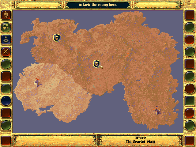 Fantasy General in-game screen image #2 Overworld