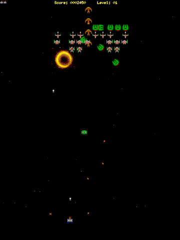 XGalaga: Hyperspace in-game screen image #1 