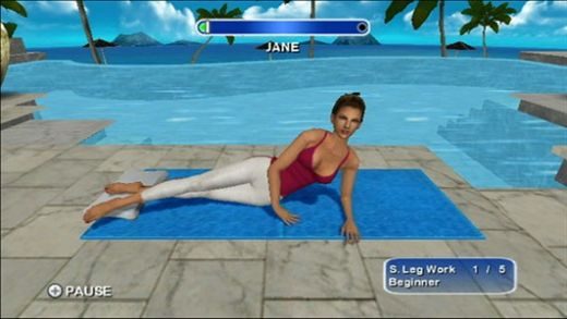 Daisy Fuentes Pilates in-game screen image #2 