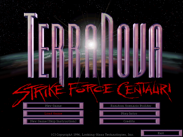 Terra Nova: Strike Force Centauri  title screen image #1 