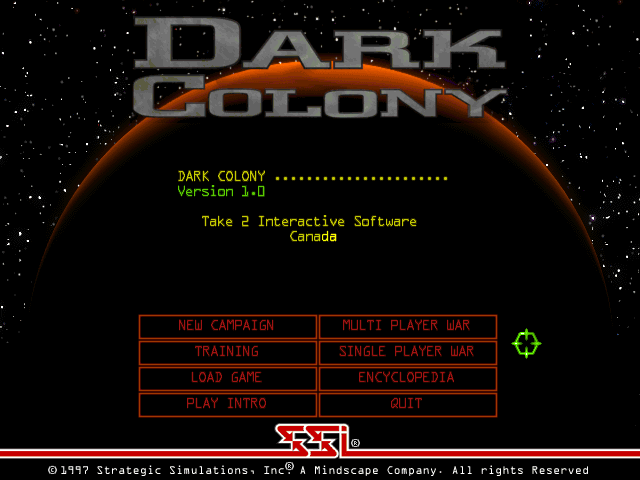 Dark Colony title screen image #1 