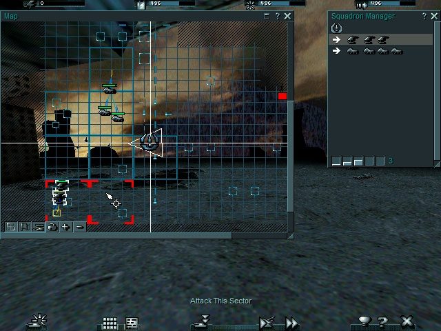 Urban Assault in-game screen image #1 Managing a small force from the host station.