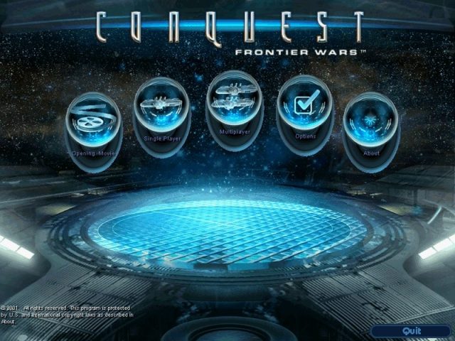 Conquest: Frontier Wars title screen image #1 