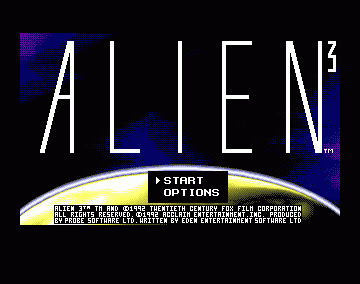 Alien³  title screen image #1 