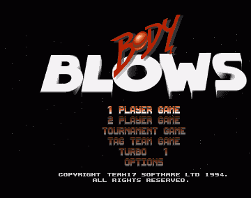 Body Blows title screen image #1 