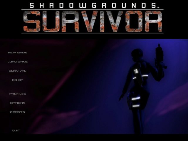 Shadowgrounds Survivor title screen image #1 