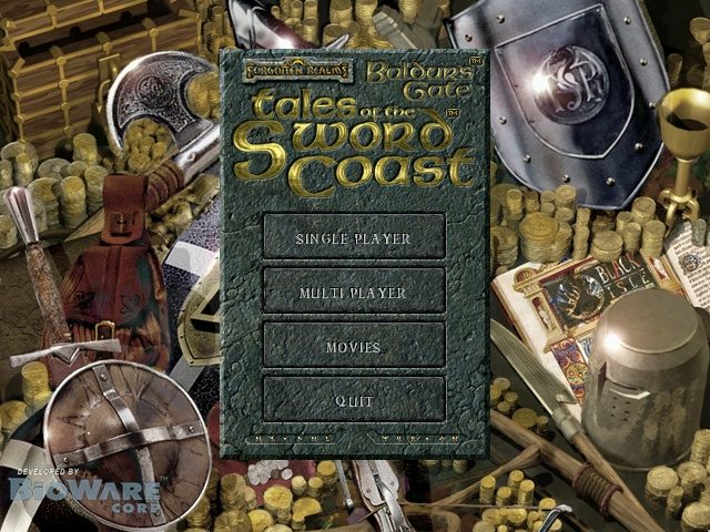 Baldur's Gate: Tales of the Sword Coast  title screen image #1 