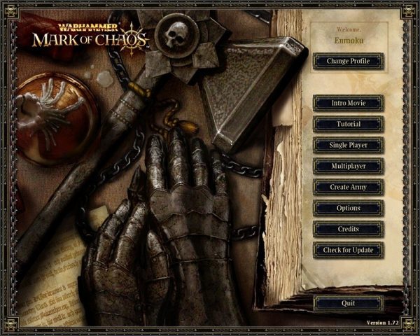 Warhammer – Mark of Chaos  title screen image #1 