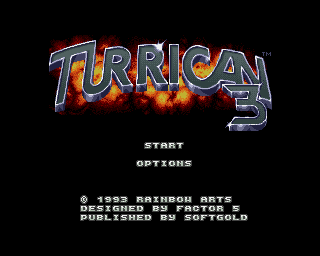 Turrican 3  title screen image #1 