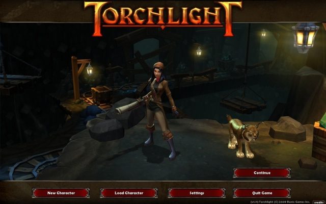 Torchlight title screen image #1 