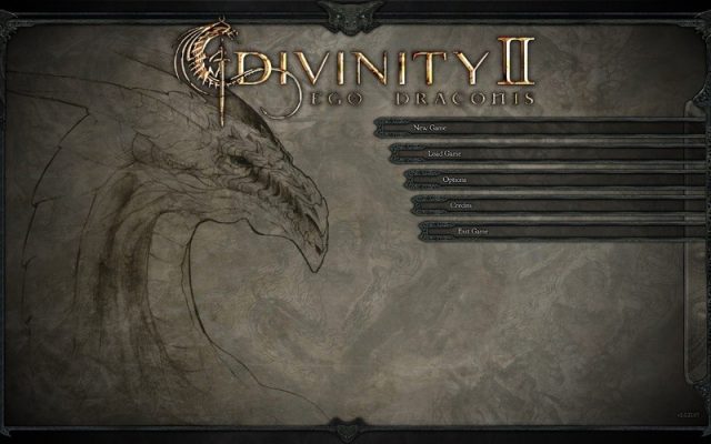 Divinity II: Ego Draconis  title screen image #1 