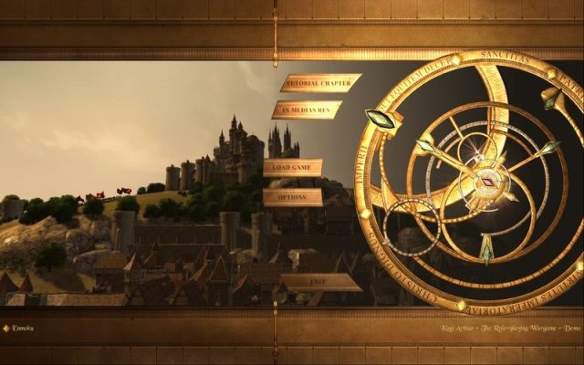 King Arthur - The Role-playing Wargame in-game screen image #3 Demo's main menu