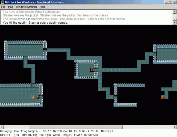 NetHack in-game screen image #1 Graphical mode
