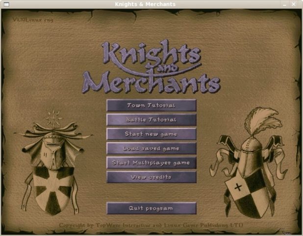 Knights & Merchants: The Shattered Kingdom  title screen image #1 