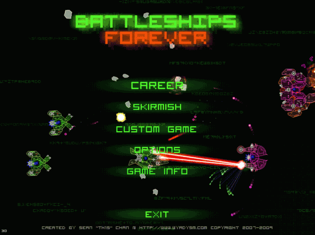 Battleships Forever title screen image #1 
