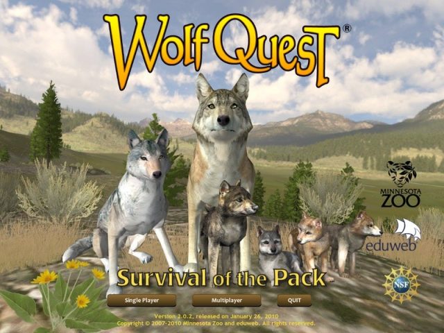 WolfQuest  title screen image #1 
