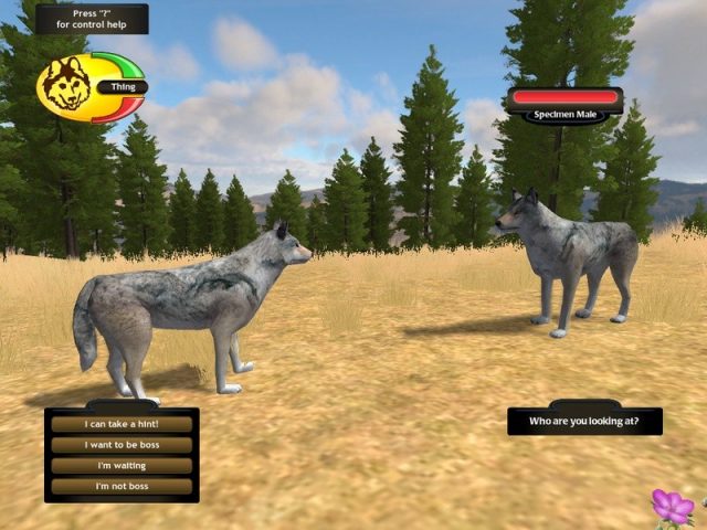 WolfQuest  in-game screen image #1 Communication