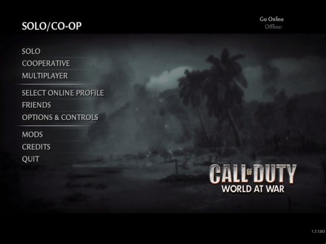 Call of Duty: World at War  title screen image #1 